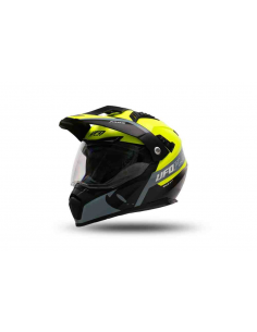 CASCO UFO ARIES NEGRO AMARILLO FLUOR 2024
