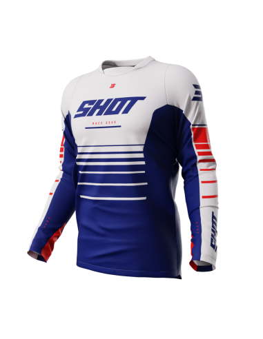 CAMISETA SHOT DEVO PEAK AZUL BLANCA 2024