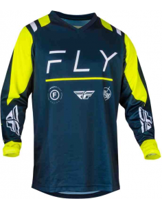 CAMISETA FLY RACING F-16 NAVI HI-VIS 2024