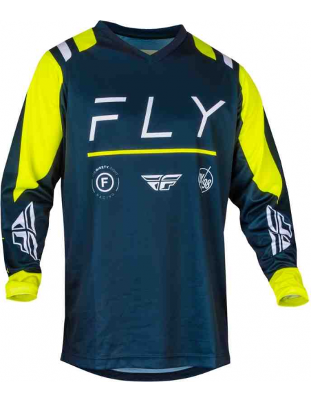 CAMISETA FLY RACING F-16 NAVI HI-VIS 2024