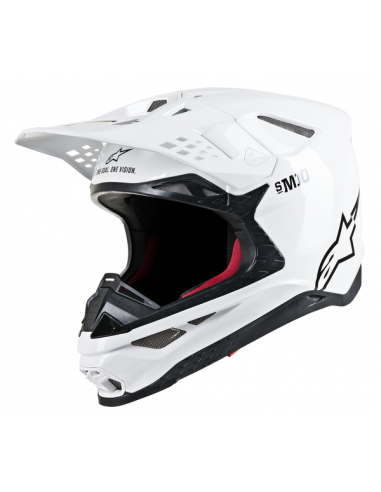 CASCO ALPINESTARS SUPERTECH S-M10 SOLID BLANCO