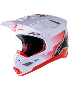 CASCO ALPINESTARS SUPERTECH S-M10 ROJO BLANCO 2024