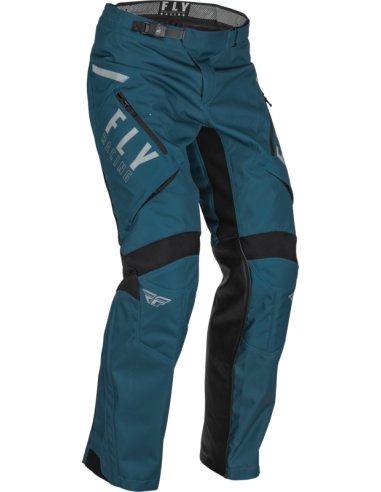 PANTALON FLY RACING PATROL SLATE AZUL NEGRO FUERA DE BOTA 2024
