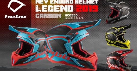 El casco tope de gama de Hebo para Enduro y MX y Bike, fabricado en fibra de carbono